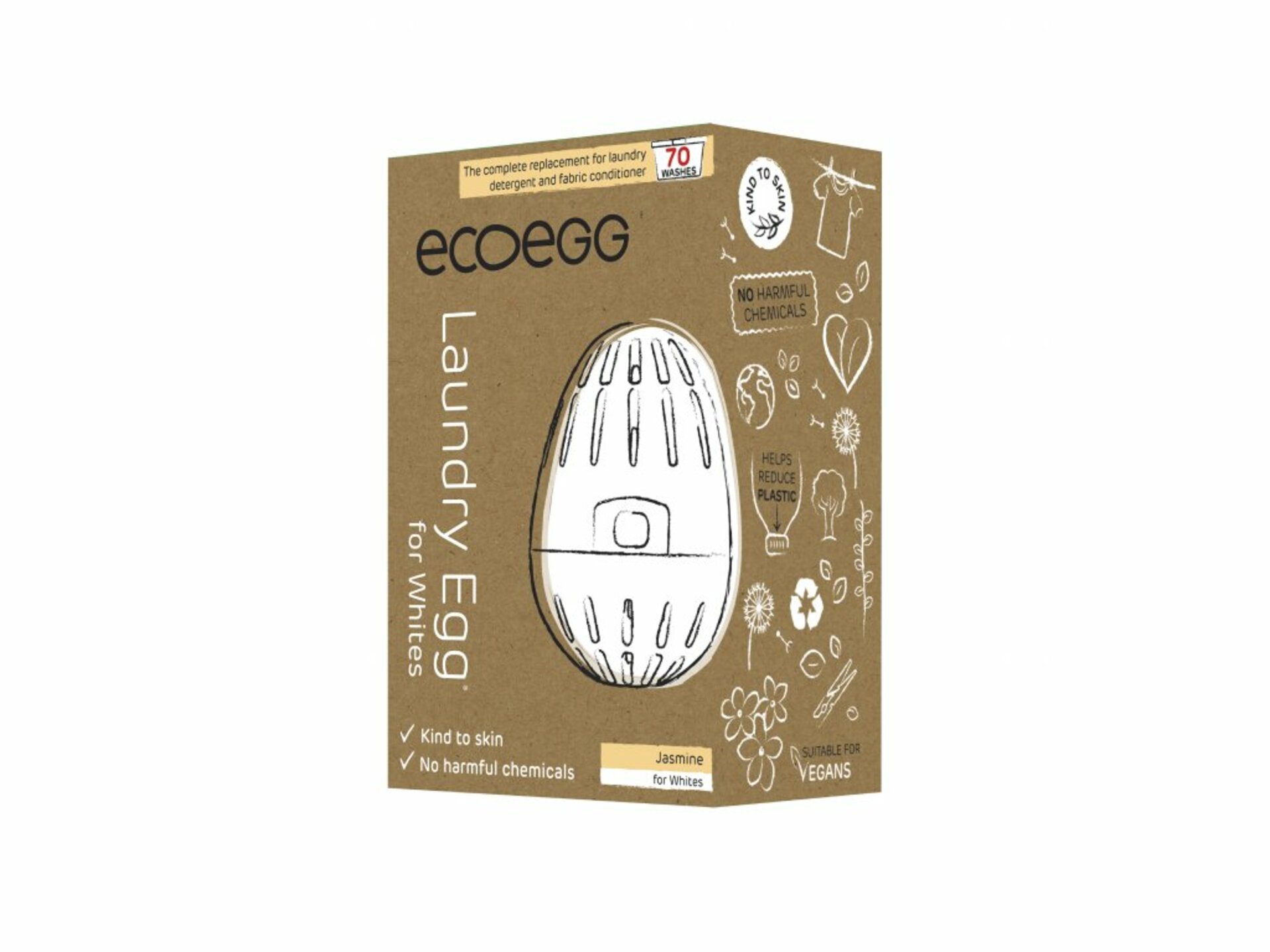 Ecoegg Prací vajíčko na bílé prádlo Jasmín