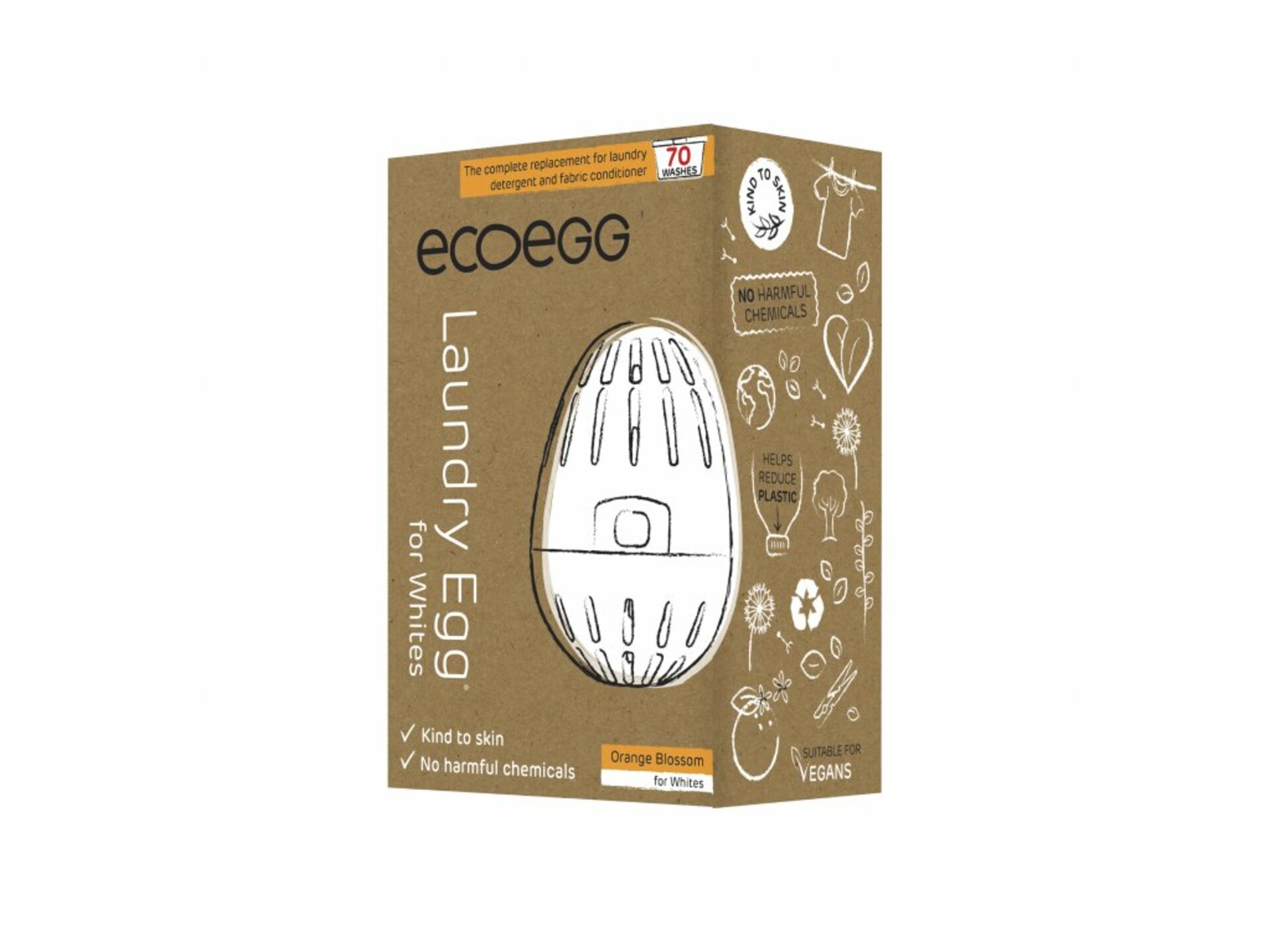 Ecoegg Prací vajíčko na bílé prádlo Pomeranč