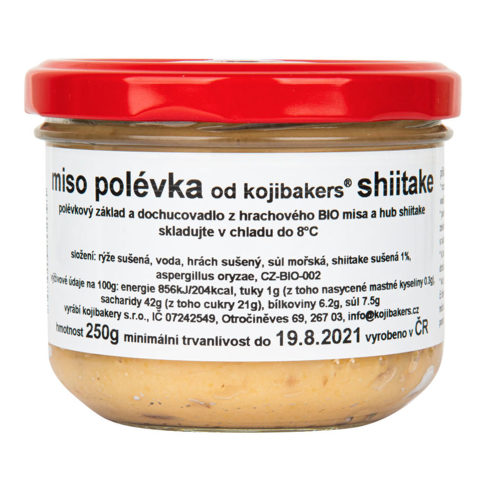 Miso polévka shiitake 250 g   KOJIBAKERS Kojibakers