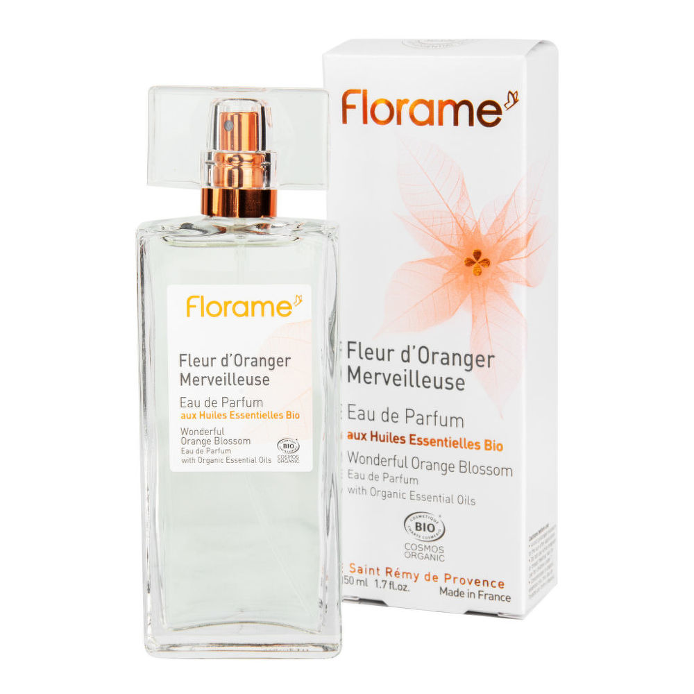 Parfémová voda přírodní FLEUR D'ORANGER MERVEILLEUS — nádherný květ pomeranče 50 ml BIO   FLORAME Florame