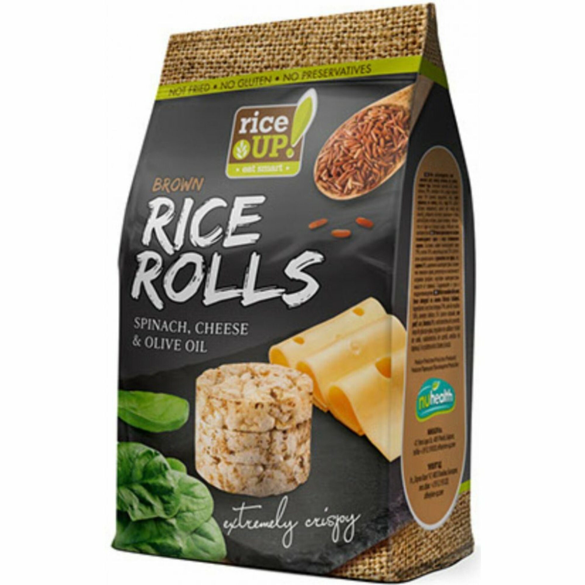 Rice Up Rýžové minichlebíčky špenát