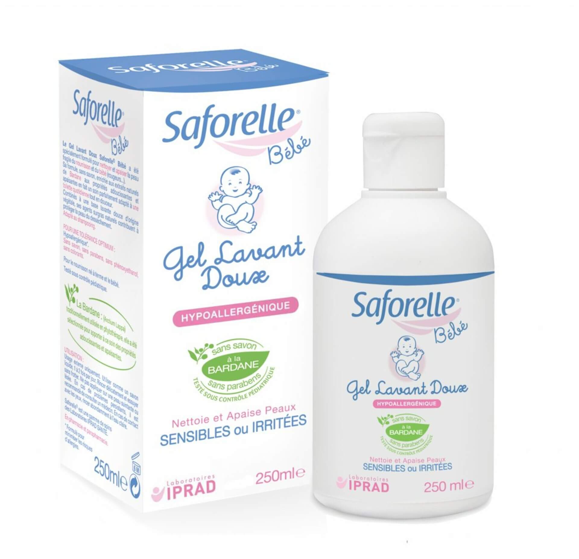 Saforelle Bébé jemný čistící gel 250 ml