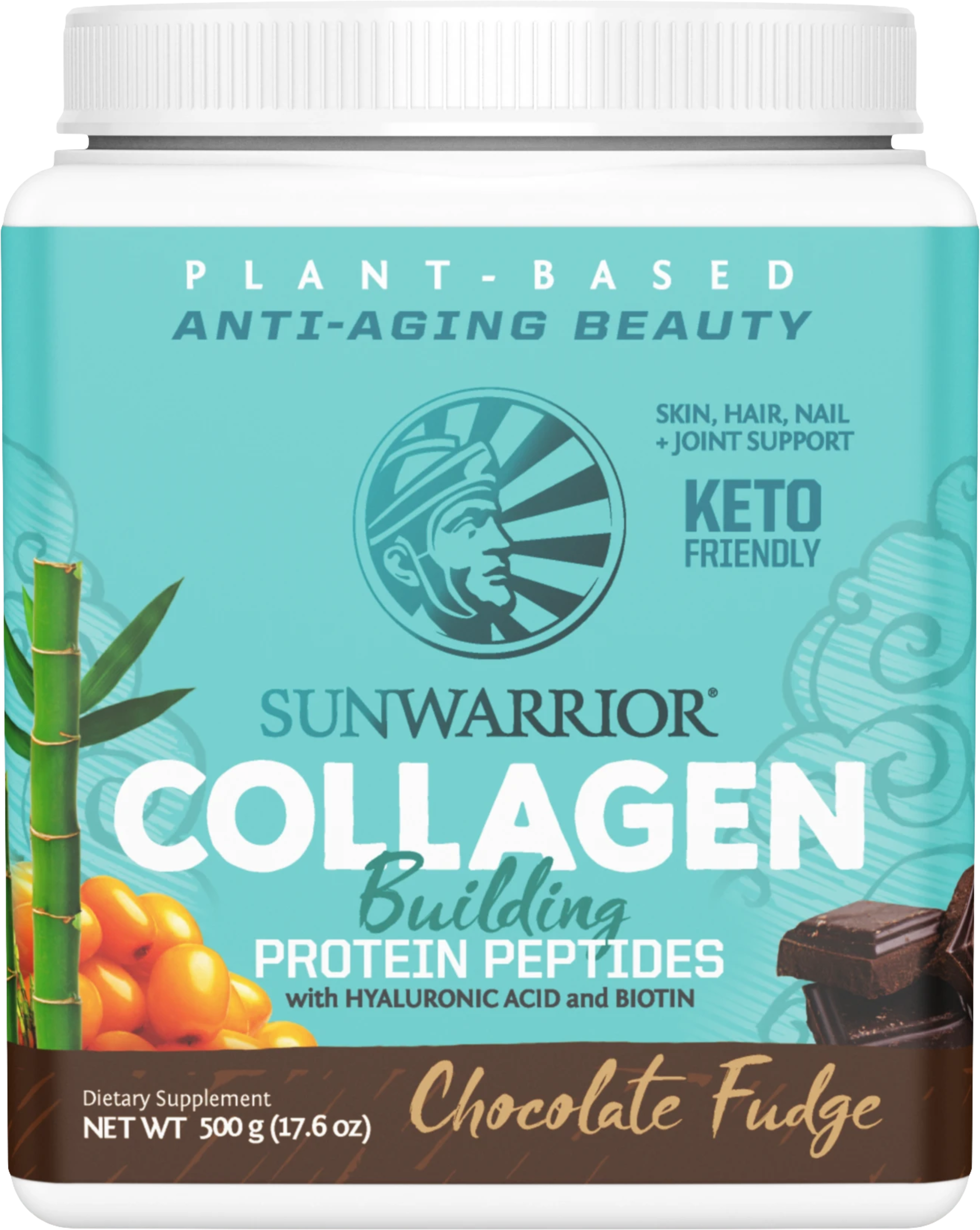 Sunwarrior Collagen 500 g - čokoládový fondán