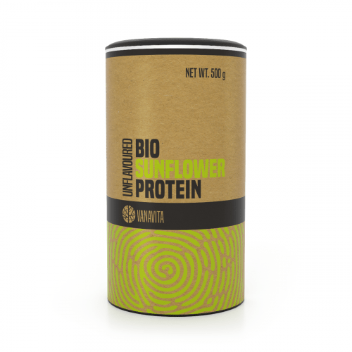 BIO Slunečnicový protein 500 g bez příchuti - GymBeam GymBeam