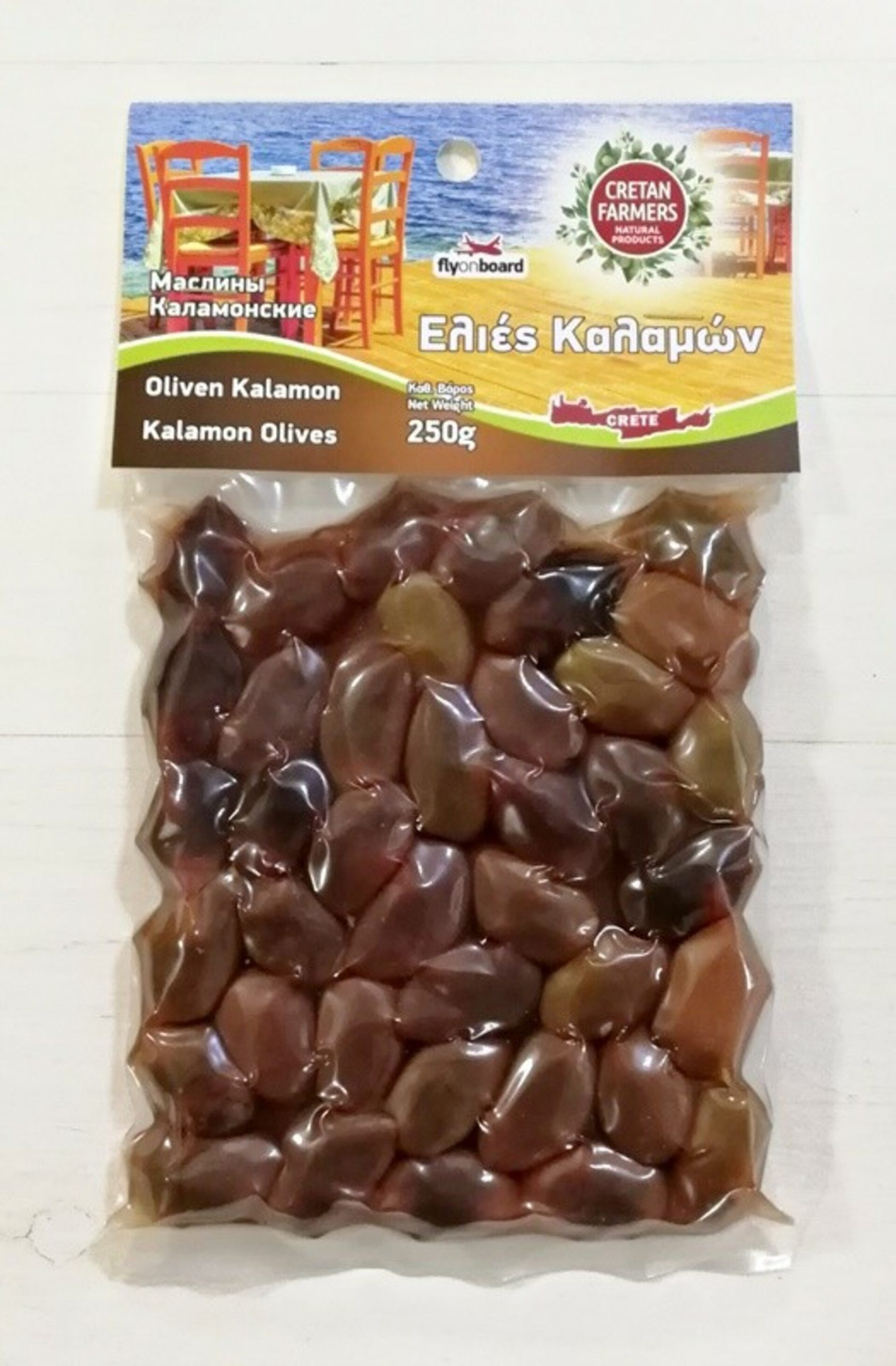 Cretan Farmers Řecké olivy Kalamáta marinované 250 g