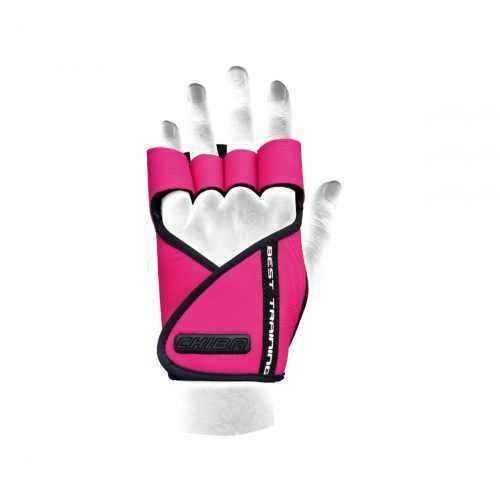Dámské fitness rukavice Lady Motivation Pink L - CHIBA CHIBA