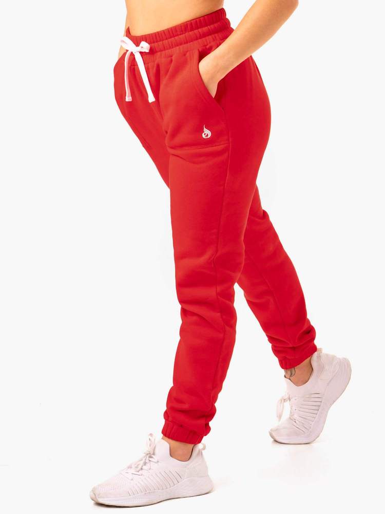 Dámské tepláky Ultimate High Waisted Red L - Ryderwear Ryderwear