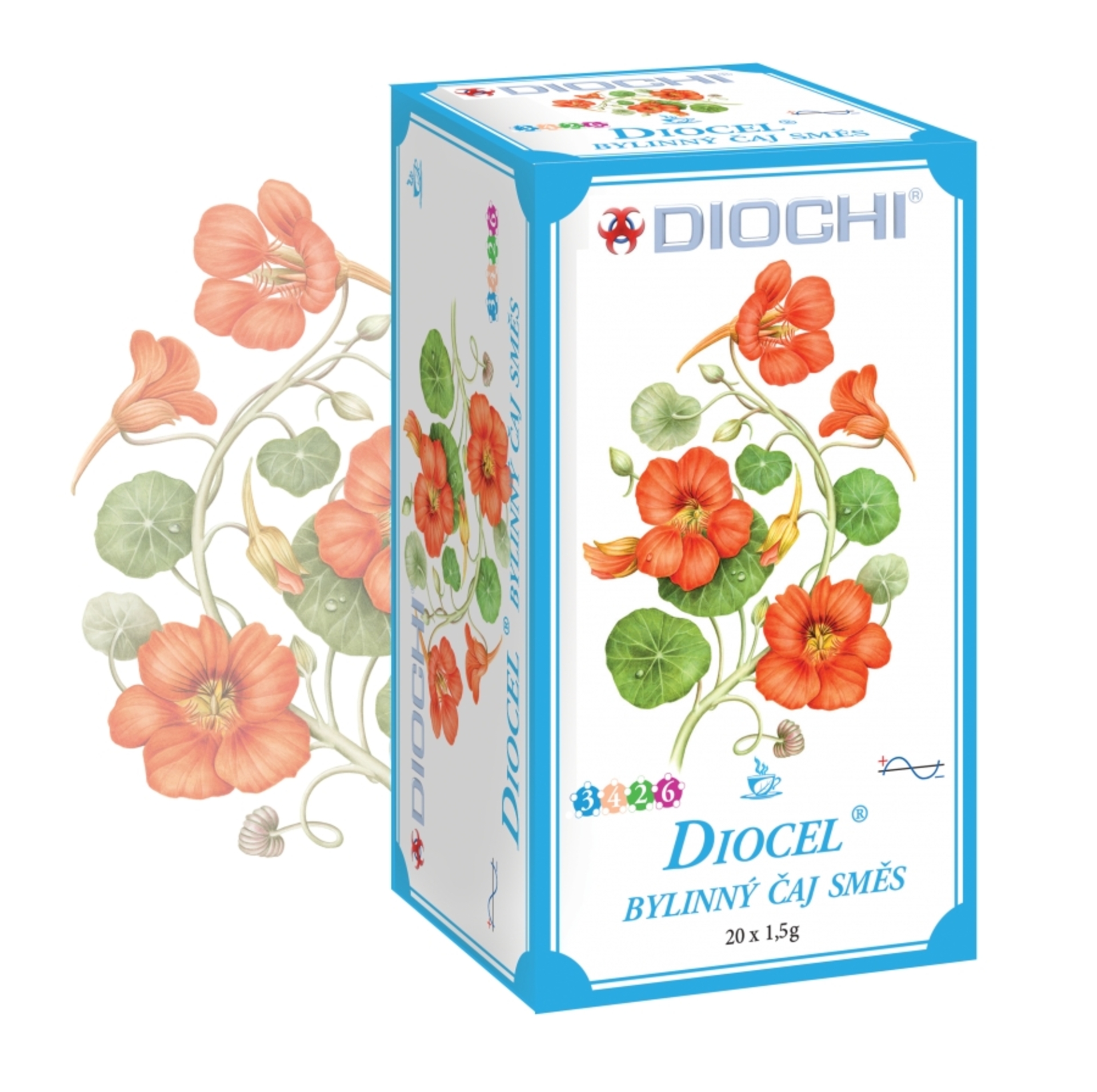 Diochi Diocel bylinný nápoj - nálevové sáčky 20x1