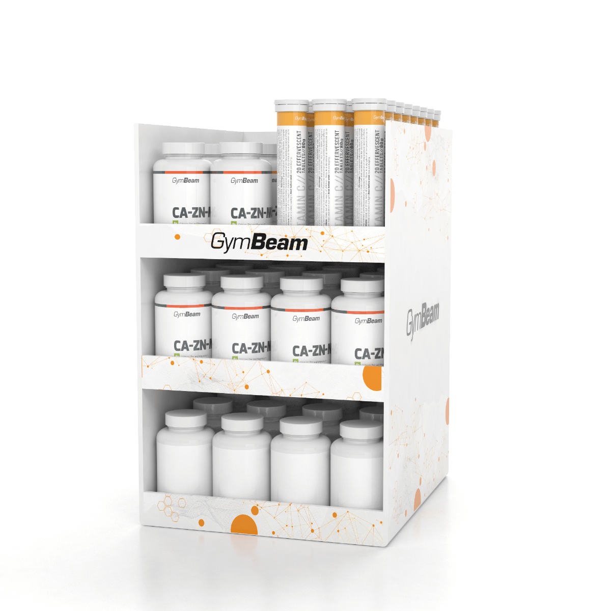 Display na vitamíny balík - GymBeam GymBeam