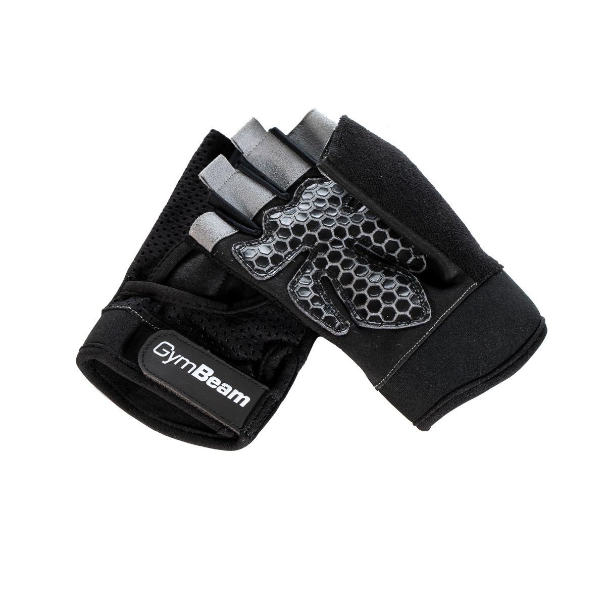Fitness rukavice Grip black L - GymBeam GymBeam