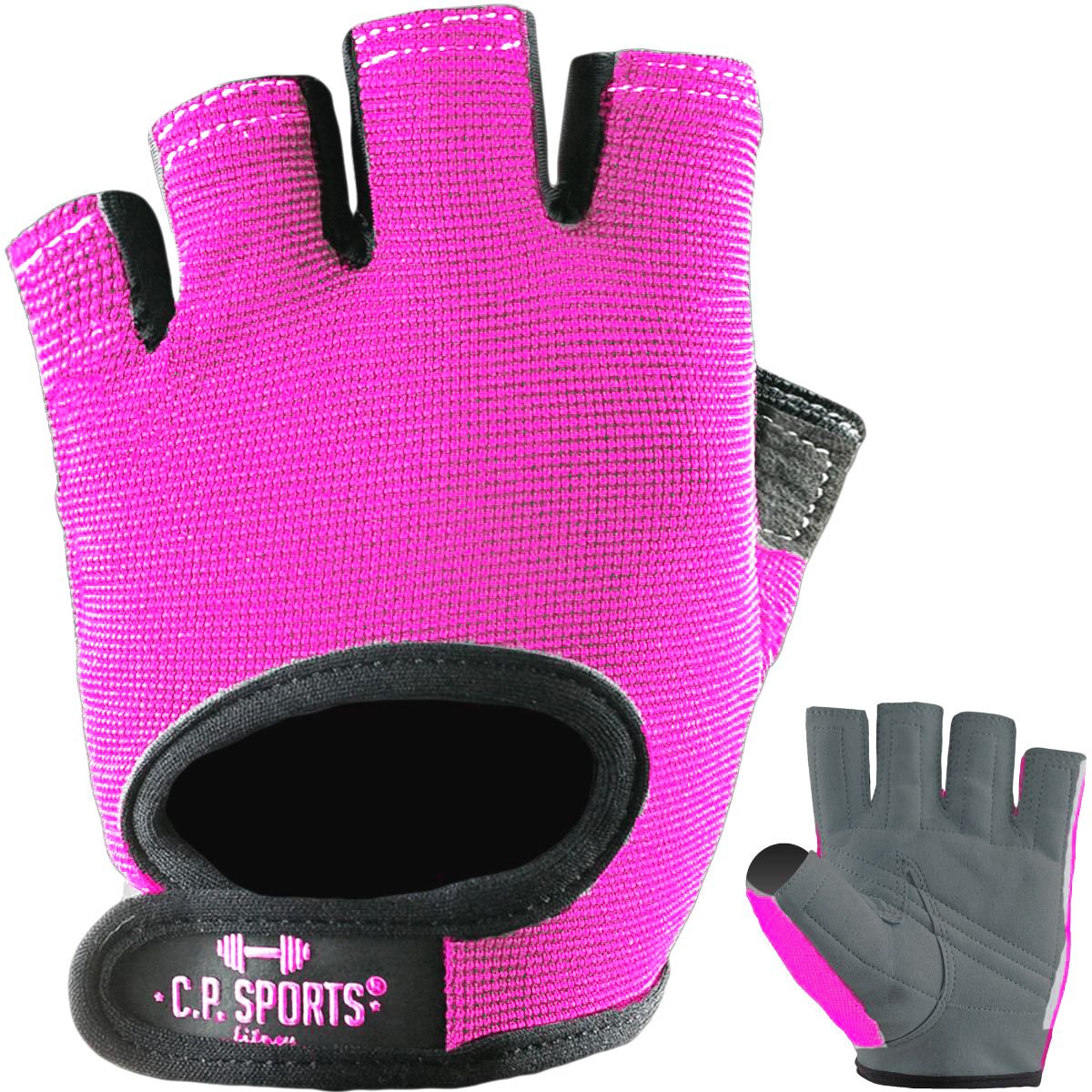 Fitness rukavice Power růžové M - C.P. Sports C.P. Sports