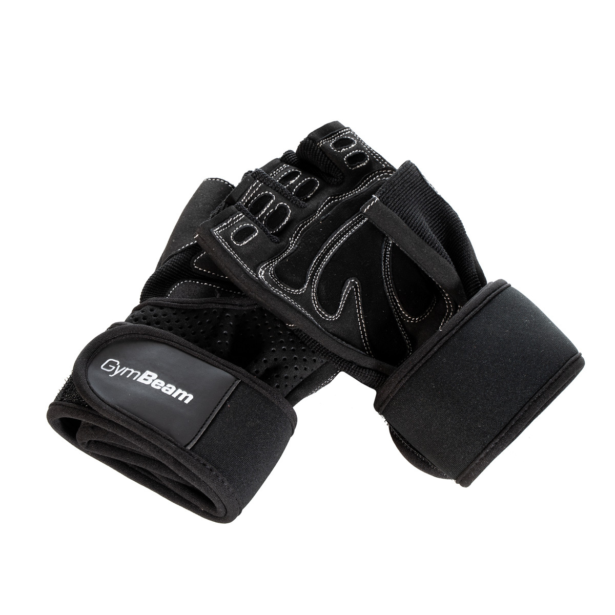 Fitness rukavice Wrap black S - GymBeam GymBeam