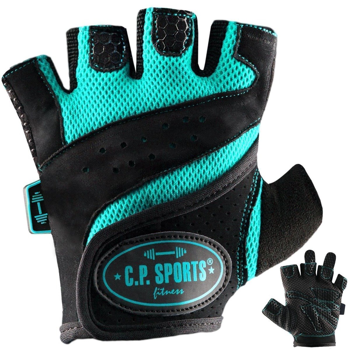 Fitness rukavice tyrkysové XL - C.P. Sports C.P. Sports