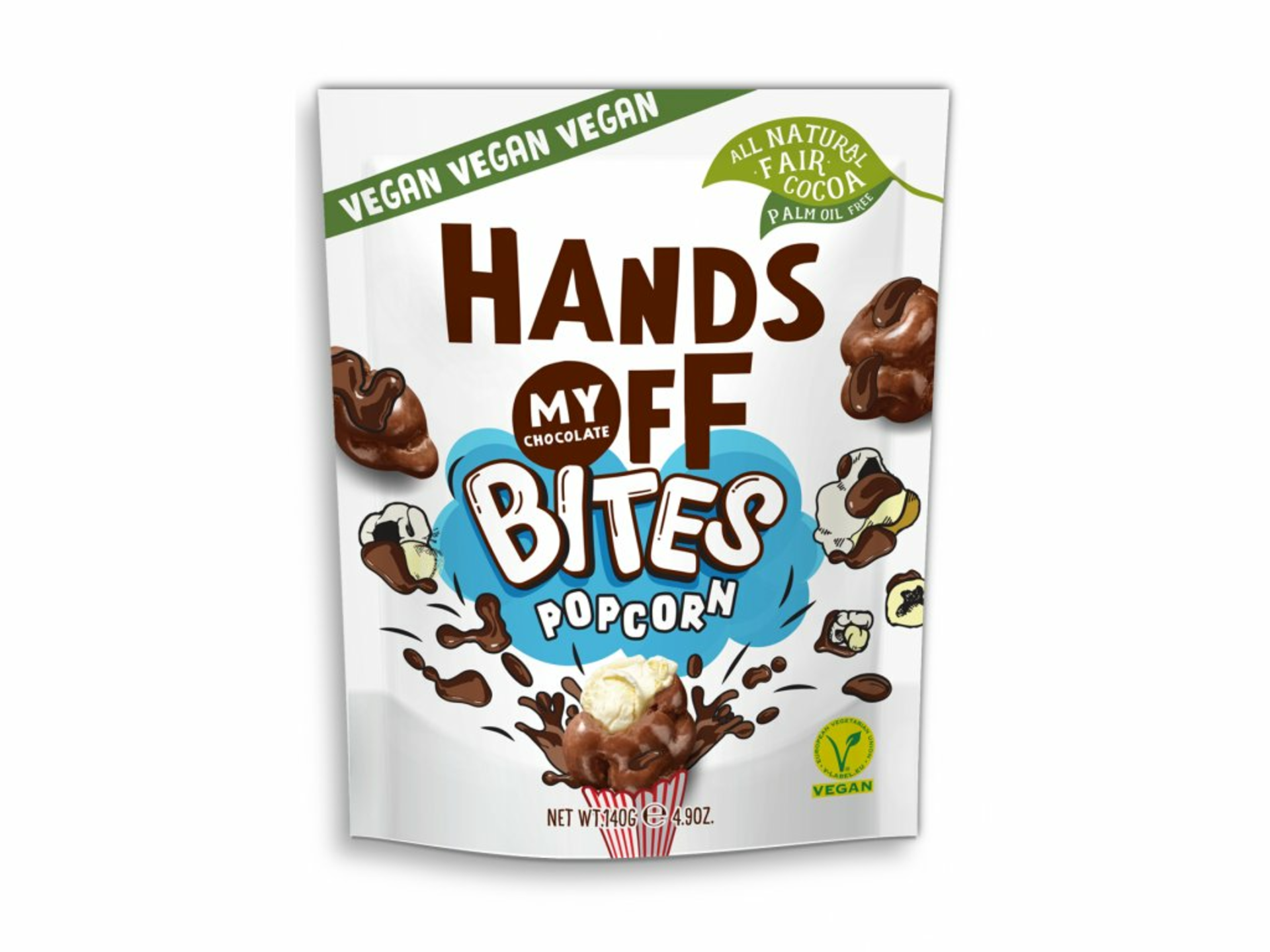 Hands off my chocolate Bites čokoládový popcorn 140 g