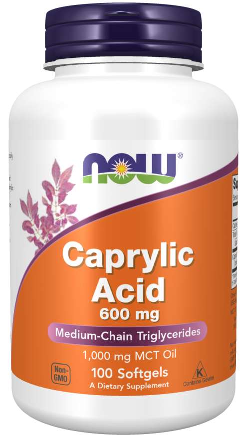 Kyselina kaprylová 600 mg 100 kaps. - NOW Foods NOW Foods