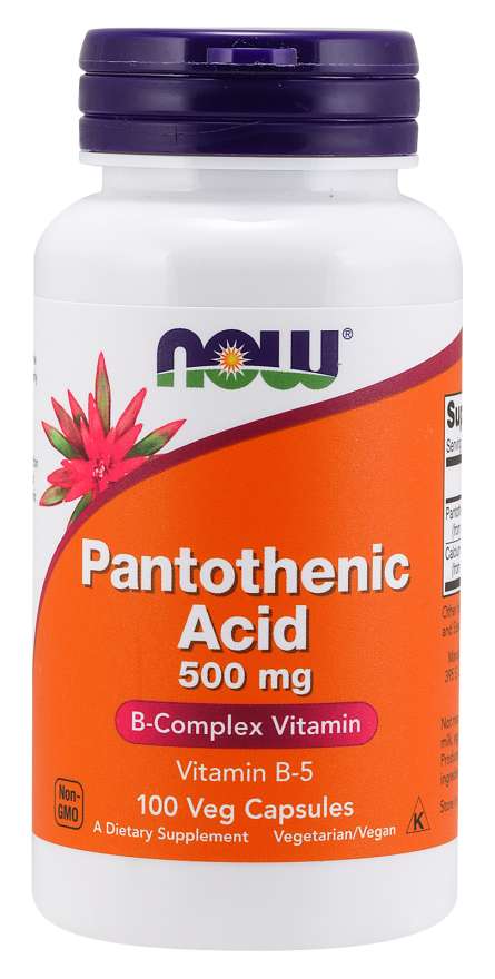 Kyselina panthotenová 500 mg 100 kaps. - NOW Foods NOW Foods