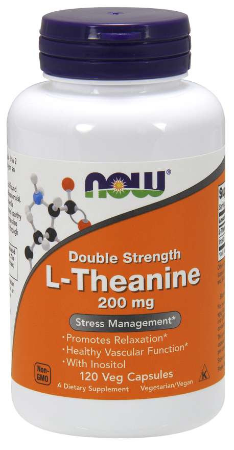 L-Theanine Double Strength 200 mg 120 kaps. - NOW Foods NOW Foods