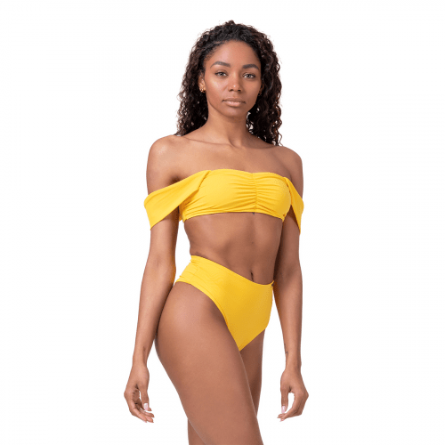 Miami Retro Bikini vrchní díl yellow M - NEBBIA NEBBIA