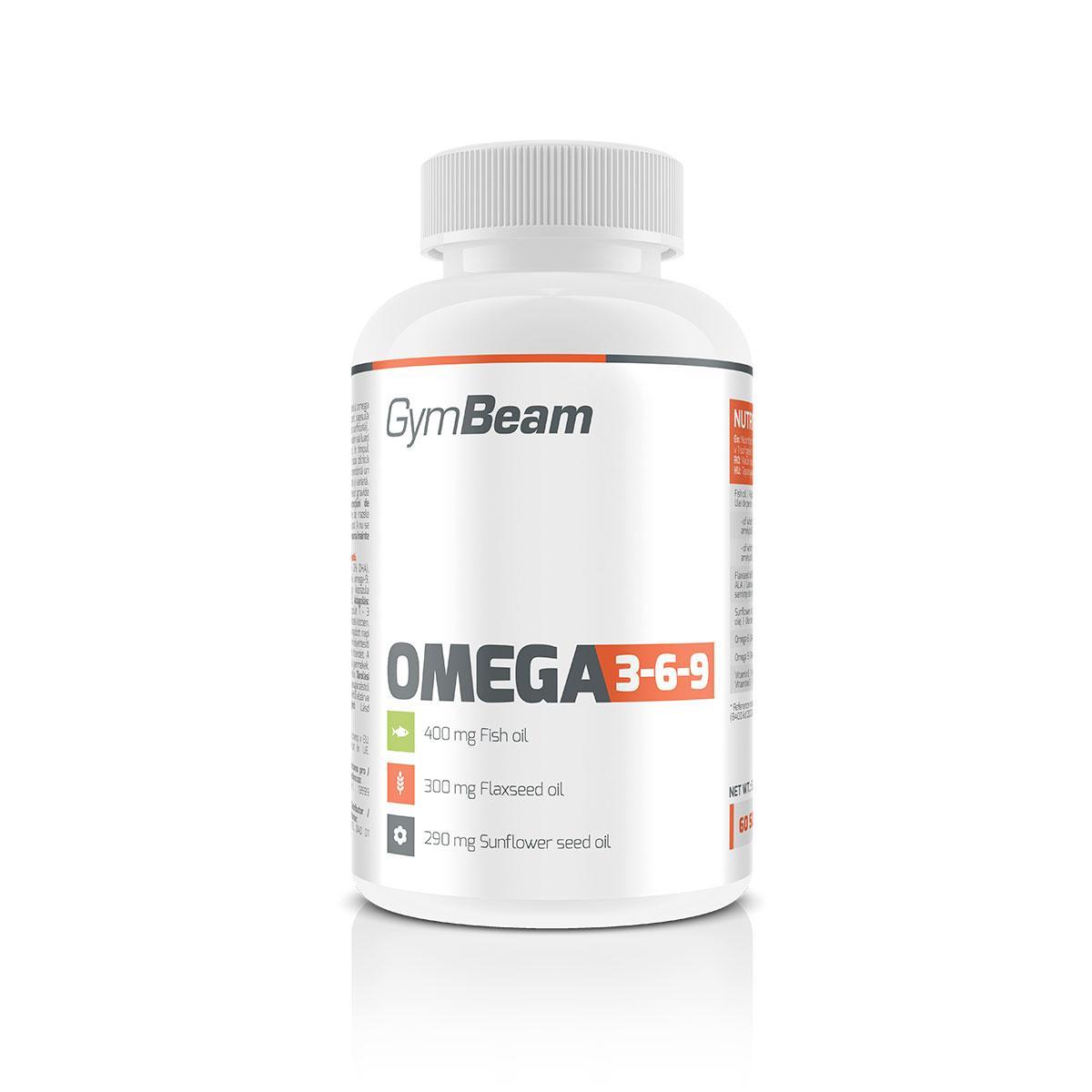 Omega 3-6-9 240 kaps. bez příchuti - GymBeam GymBeam