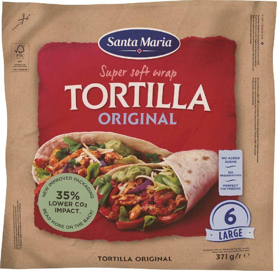 Santa Maria Wrap tortilla 371 g - expirace