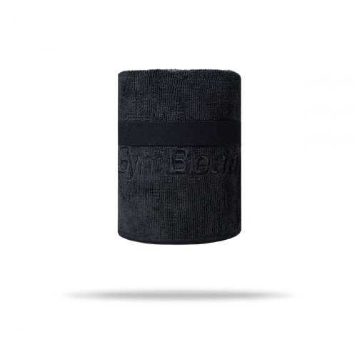 Sportovní ručník z mikrovlákna Medium Black - GymBeam GymBeam