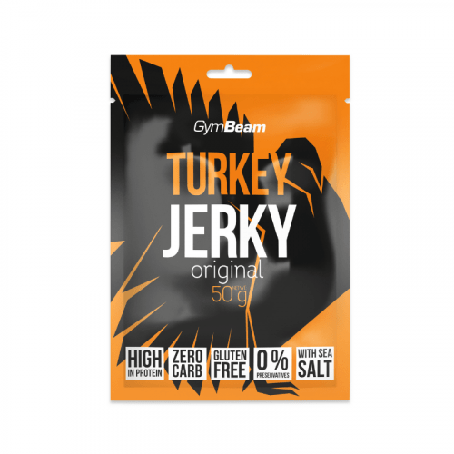 Sušené maso Turkey Jerky 50 g originál - GymBeam GymBeam