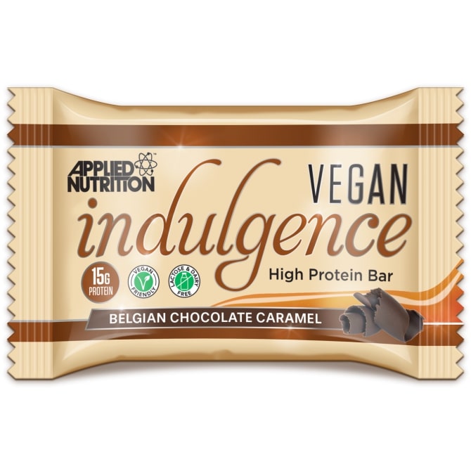 Vegan Indulgence Bar 50 g belgická čokoláda karamel - Applied Nutrition Applied Nutrition