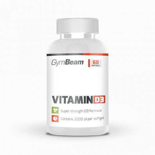 Vitamín D3 2000 IU 120 kaps. bez příchuti - GymBeam GymBeam