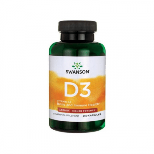 Vitamín D3 2000 IU 250 kaps. - Swanson Swanson