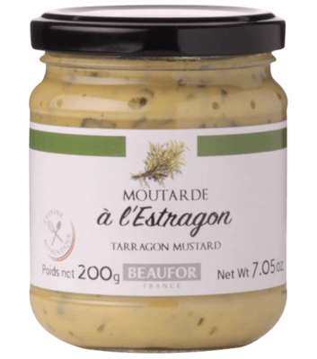 Beaufor Francouzská hořčice s estragonem (Moutarde a l'estragon) 200 g - expirace