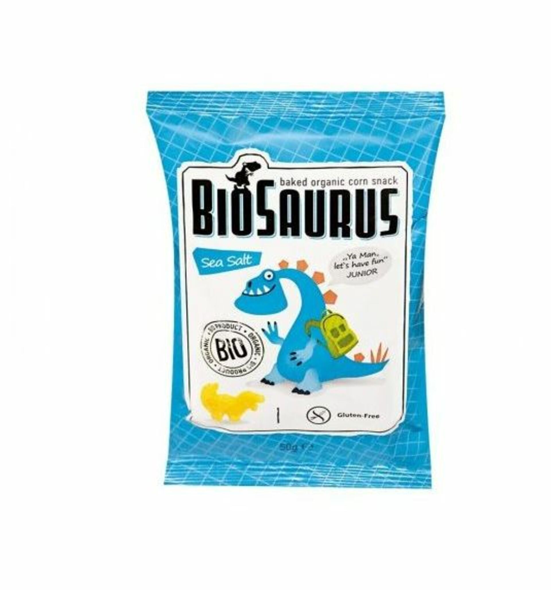 Biosaurus Kukuřičné křupky mořská sůl 50 g