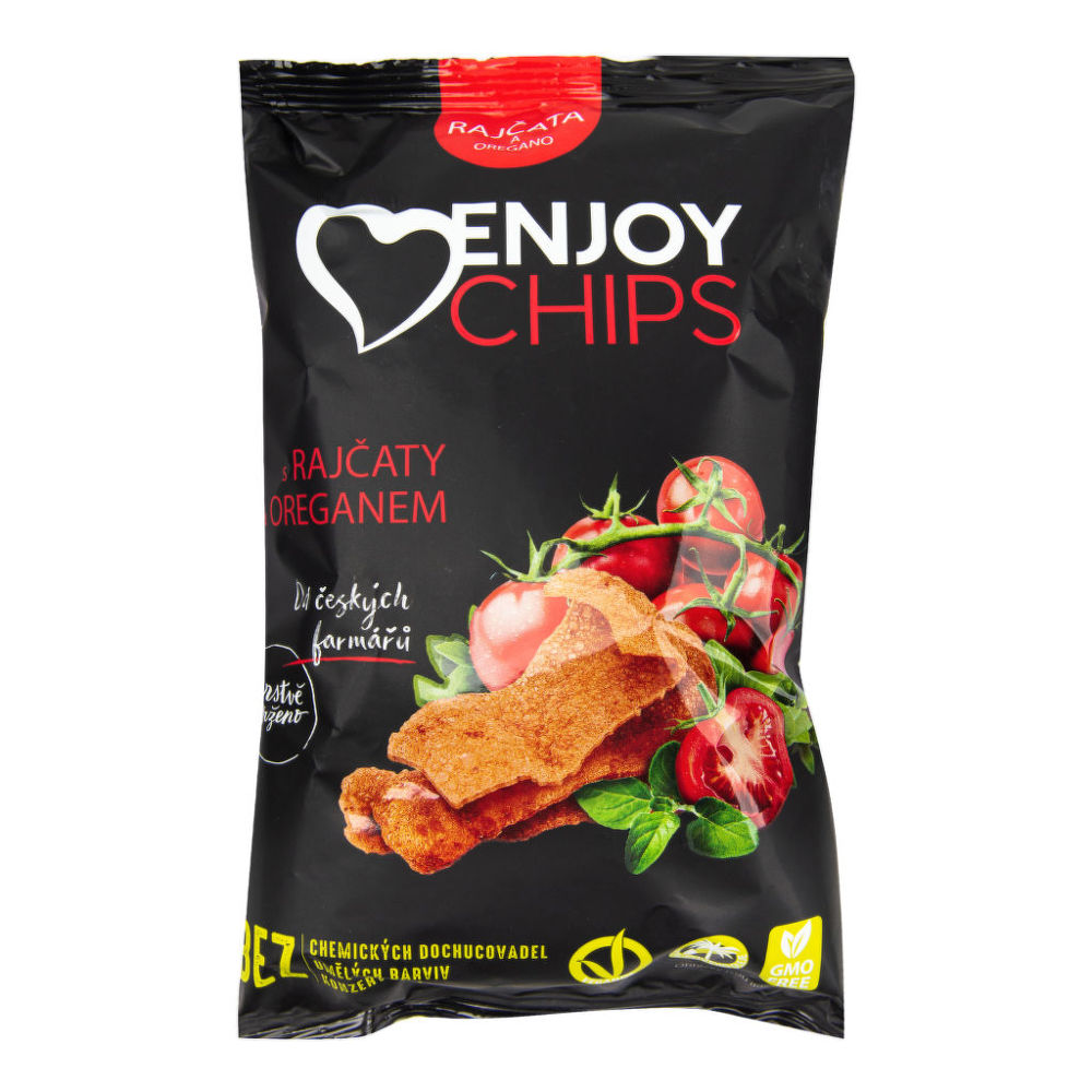 Chipsy bramborové s rajčaty a oregánem 40 g   ENJOY CHIPS SE New Delespine