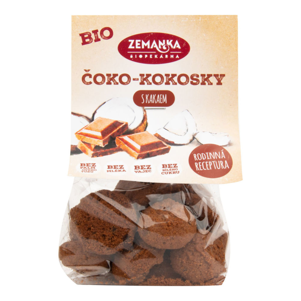 Čoko-kokosky s kakaem 100 g BIO   ZEMANKA Zemanka