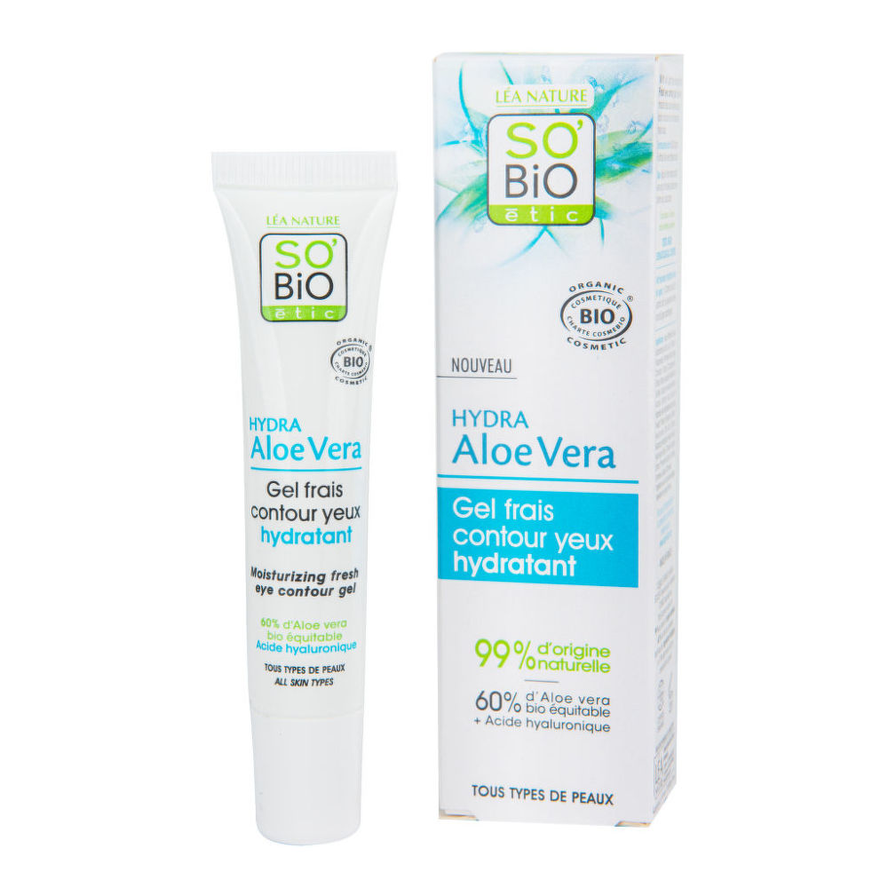 Gel oční Aloe vera — hydratace a svěžest — všechny typy pleti 15 ml BIO   SO’BiO étic So’Bio étic
