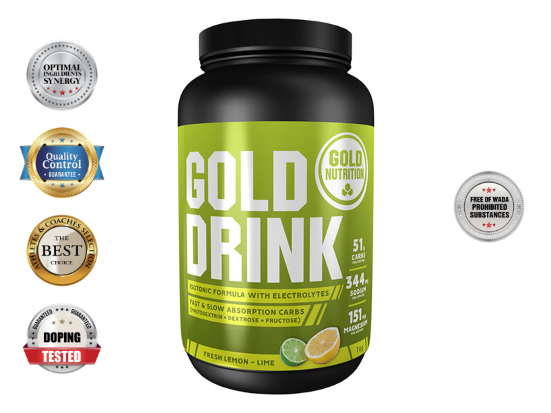 Gold Nutrition Gold drink limetka 1000 g