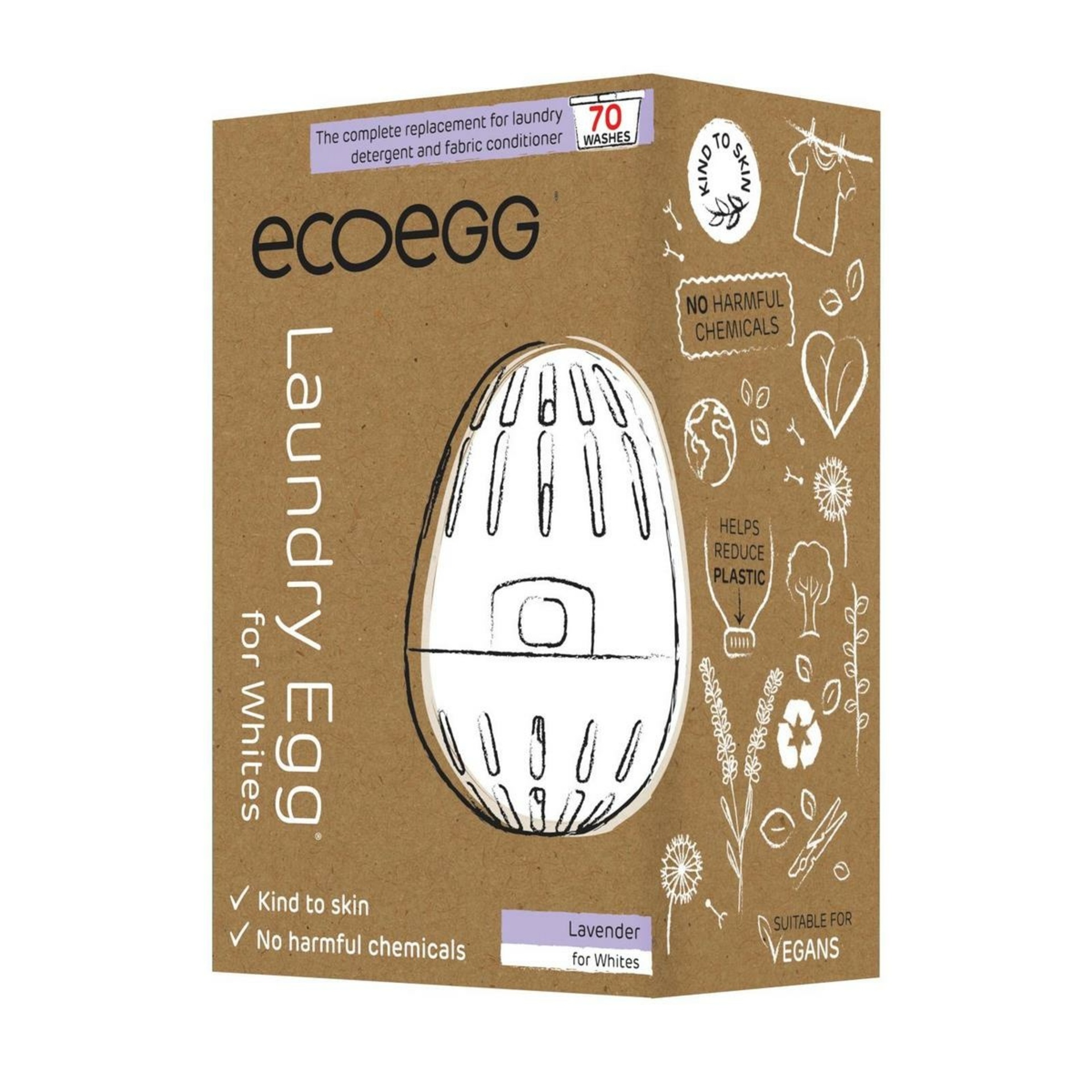 Ecoegg Prací vajíčko na bílé prádlo s vůní levandule 70 praní