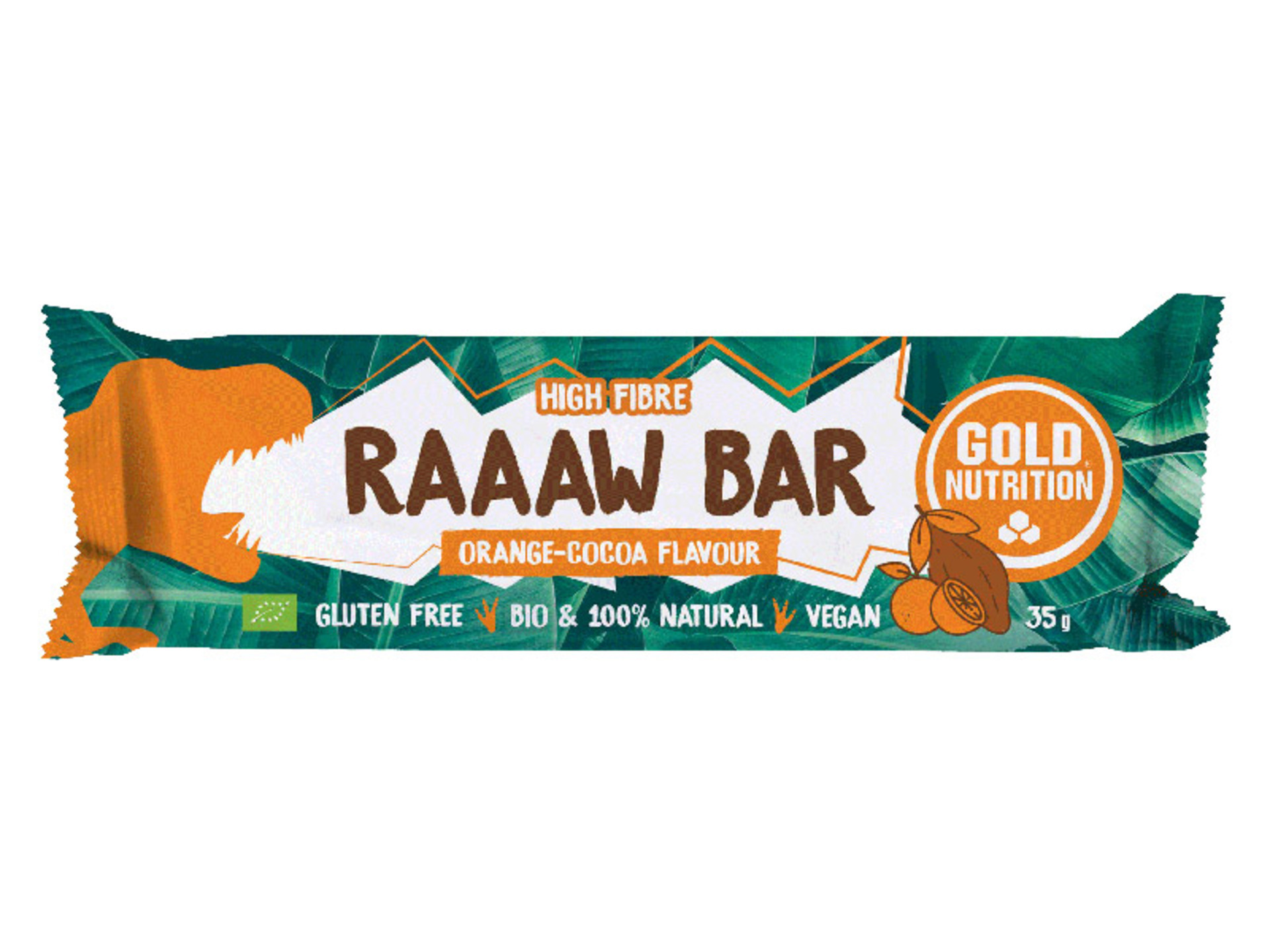 Gold Nutrition Raaaw bar čokoláda a pomeranč BIO 35 g - expirace