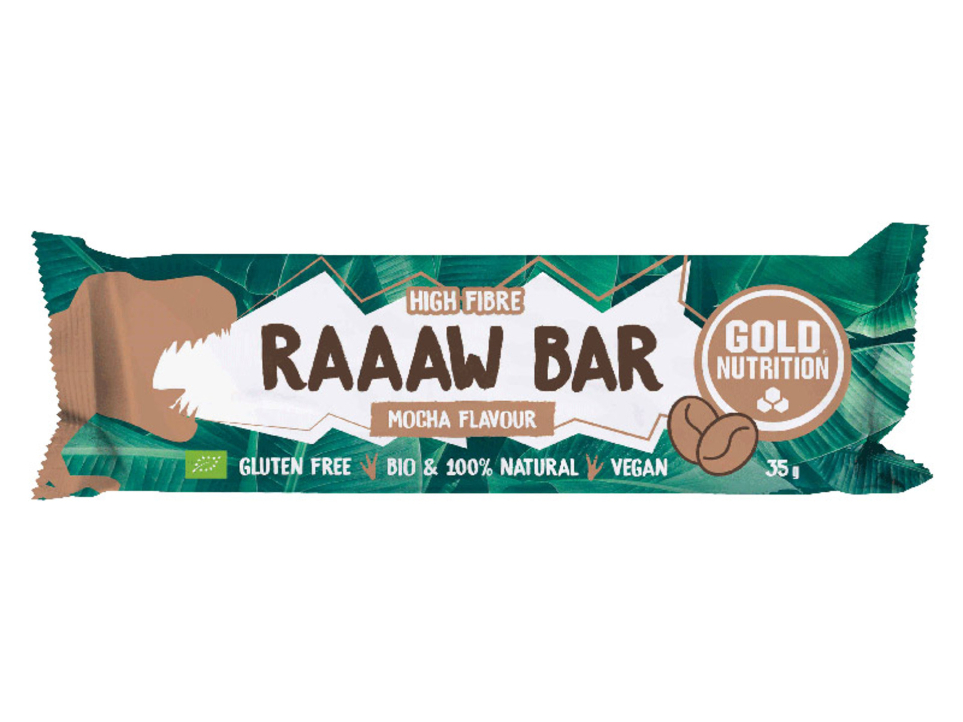 Gold Nutrition Raaaw bar mocca BIO 35 g - expirace