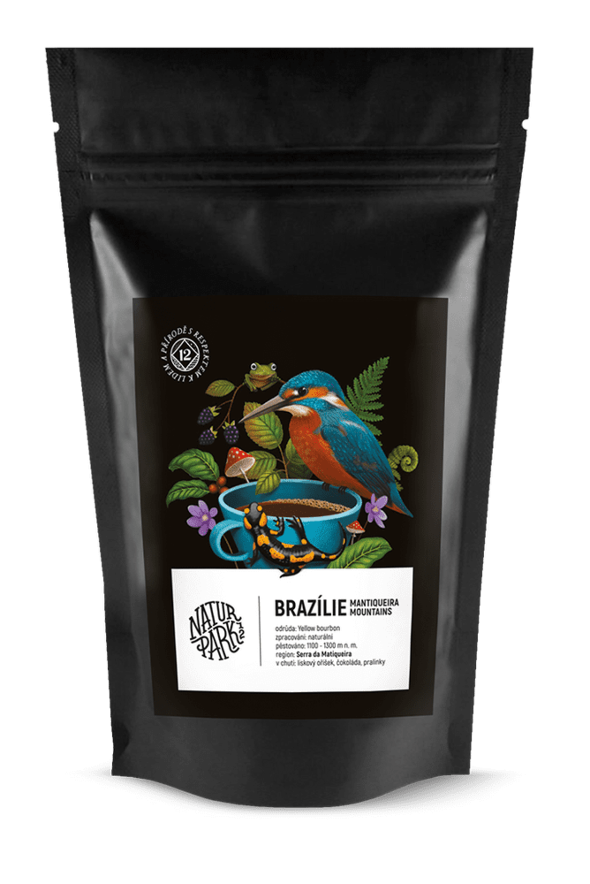 Naturpark 12 káva Brazílie – Sitio Santana na espresso 250 g - expirace
