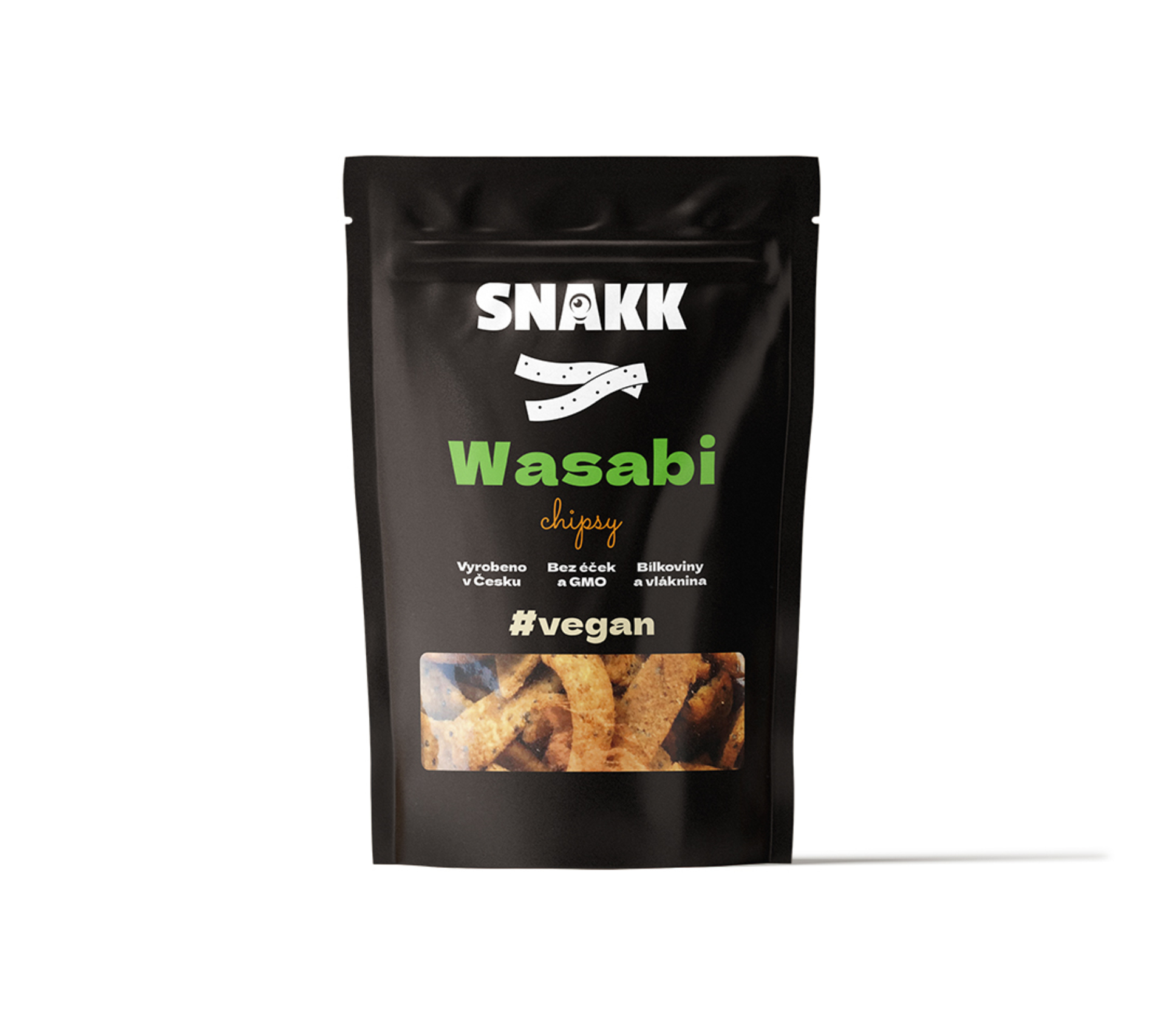 Snakk Wasabi chipsy 70 g - expirace