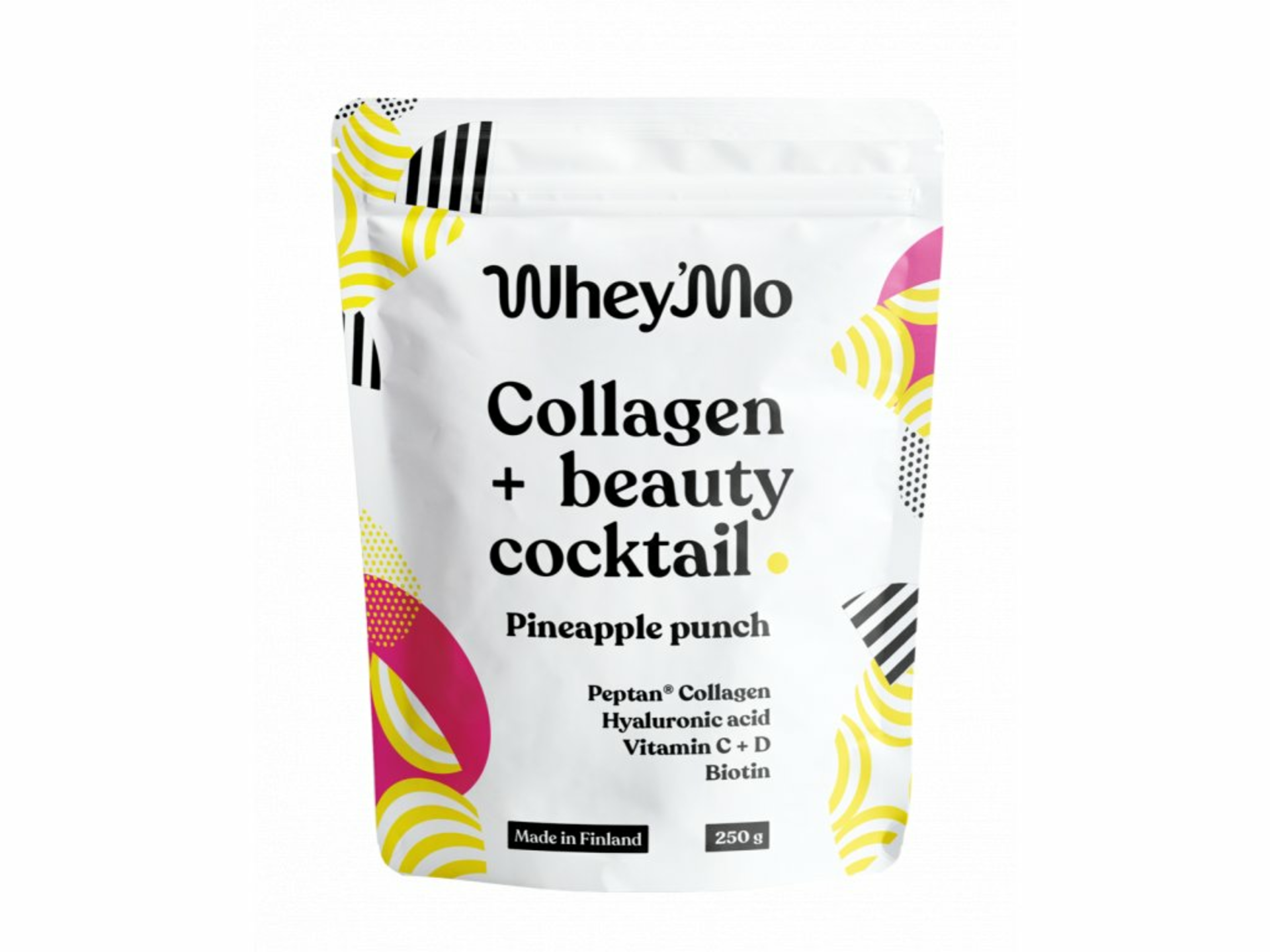 Whey'mo Collagen+ beauty coctail 250 g ananasový punč - expirace