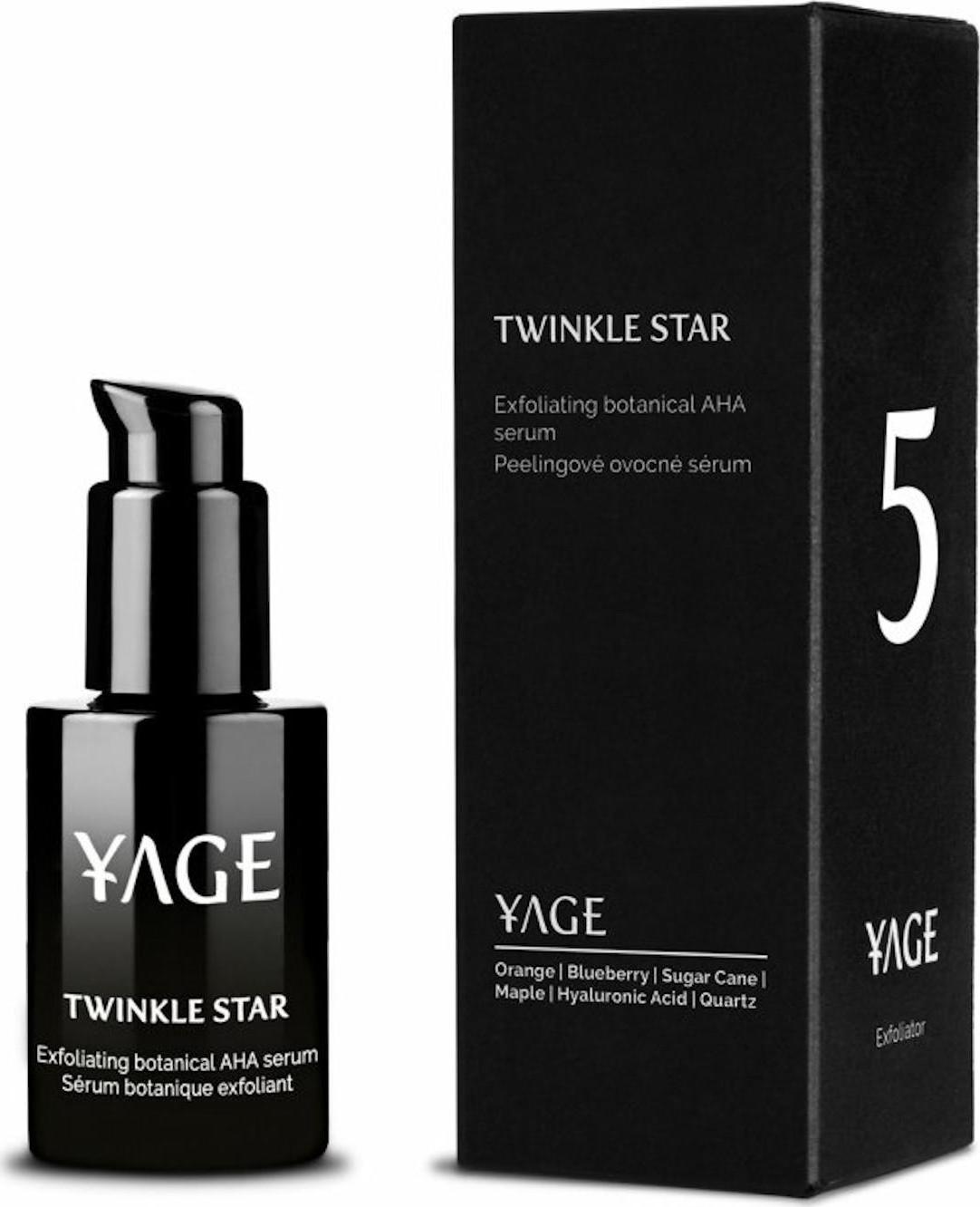 Yage Organics Noční exfoliační sérum s ovocnými aha kyselinami 30 ml