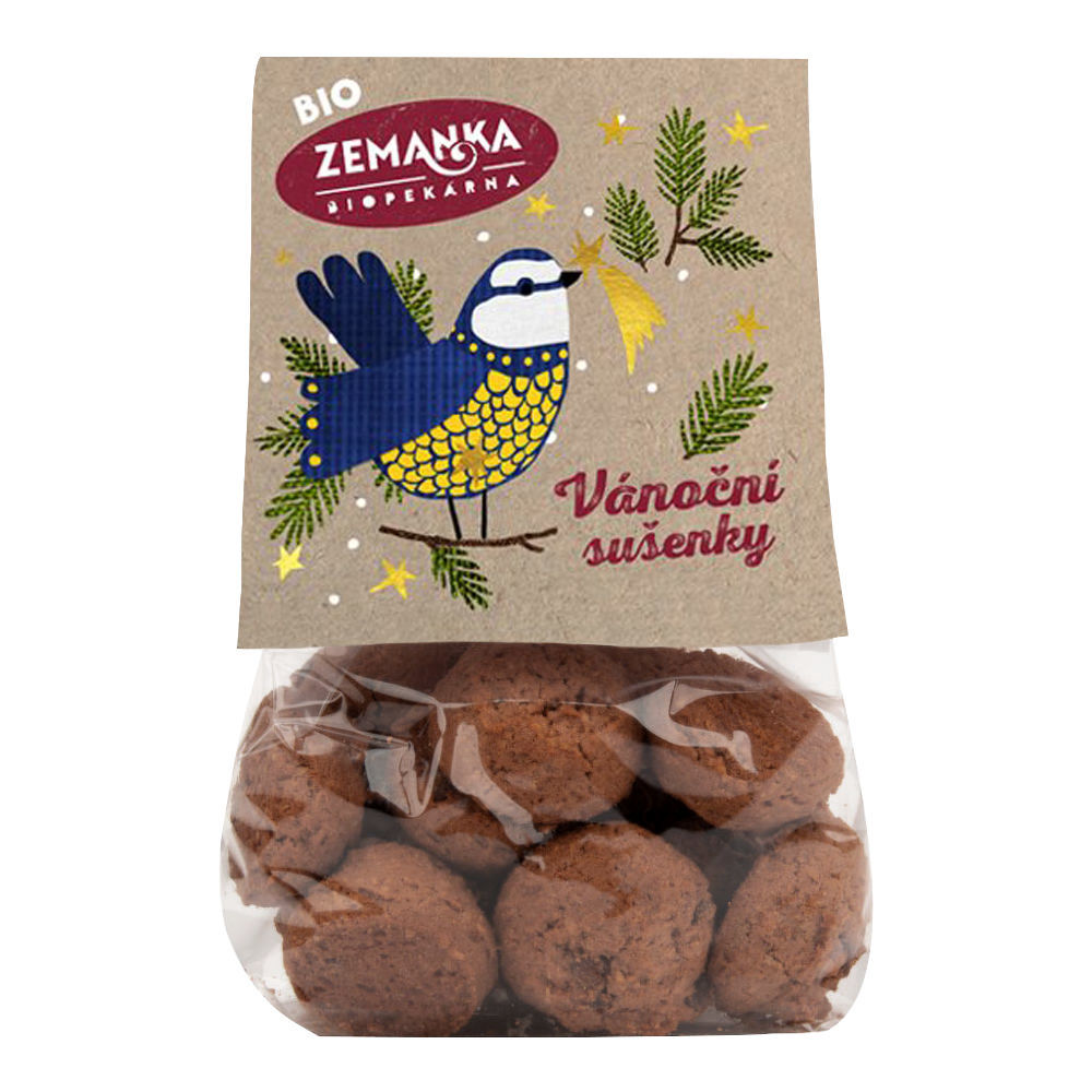 Sušenky vánoční s vlašskými ořechy a kořením 100 g BIO   ZEMANKA Zemanka