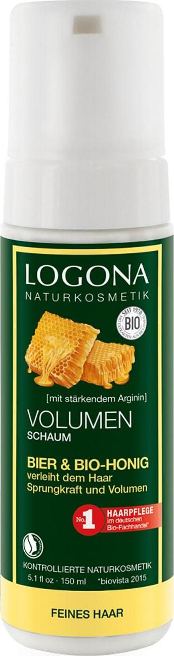 Logona Pěna na objem vlasů Pivo a Med 150 ml