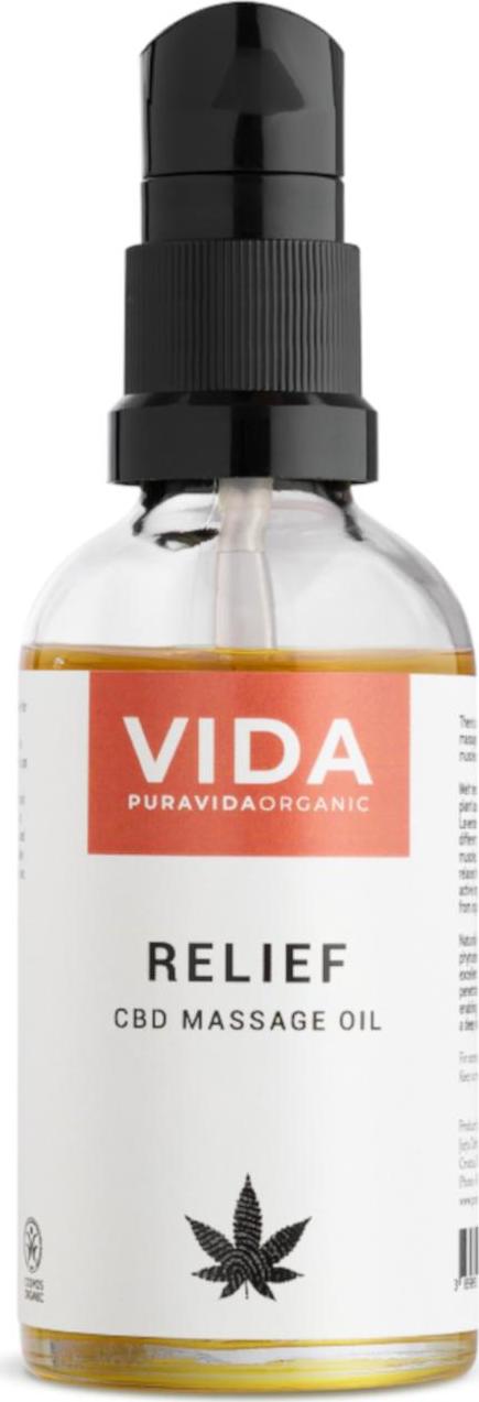 Pura Vida Organic CBD Masážní olej