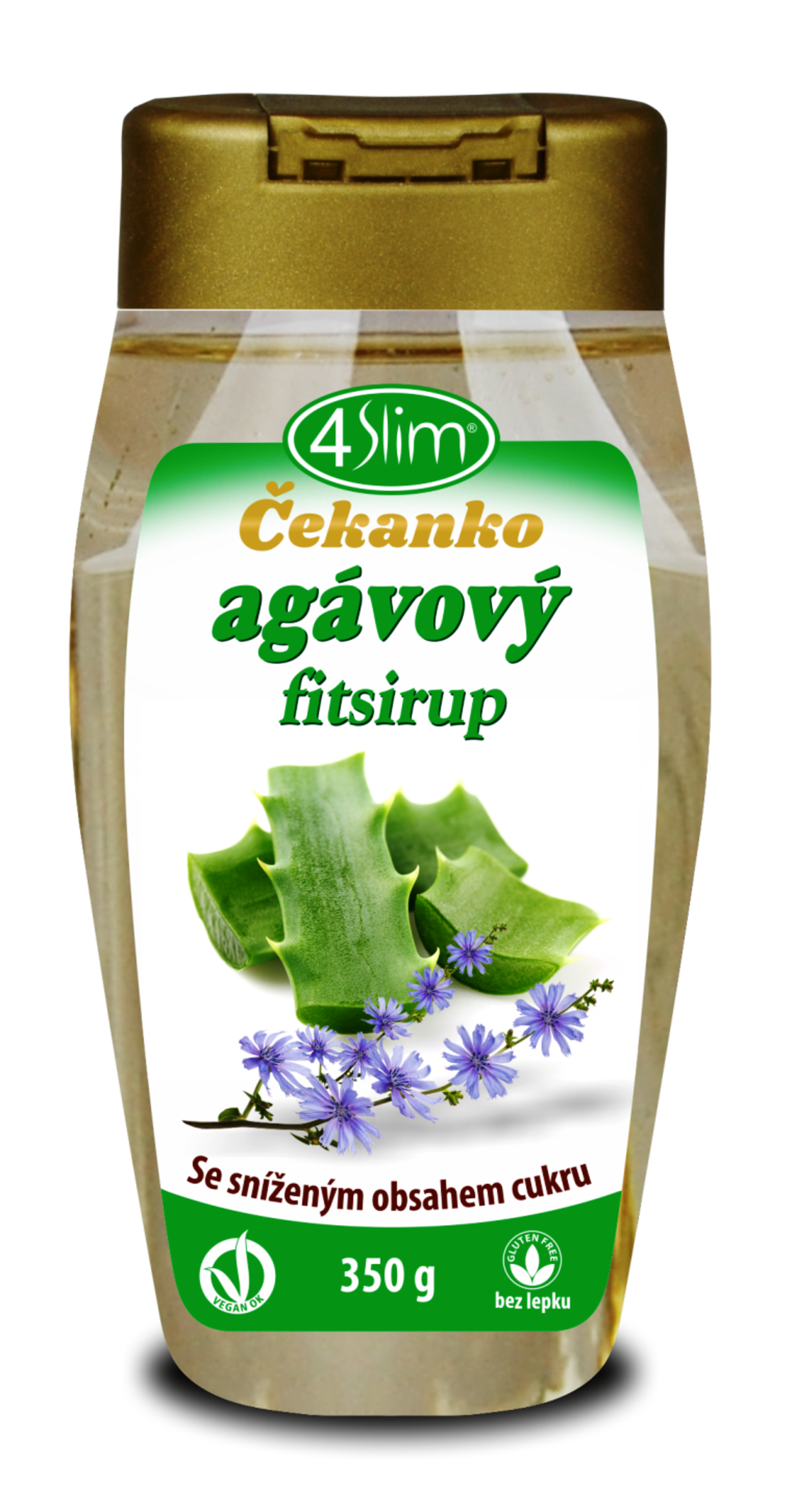 4slim Čekanko agávový fitsirup 350 g