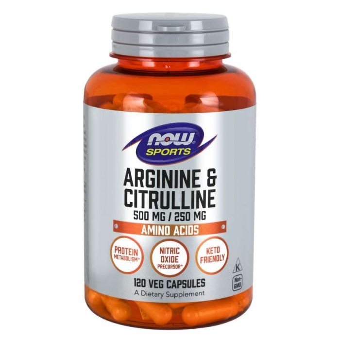Arginin & Citrulin 120 kaps. - NOW Foods NOW Foods