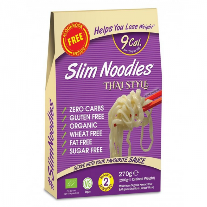 BIO Těstoviny Slim Pasta Noodles Thai Style 25 x 270 g - Slim Pasta Slim Pasta