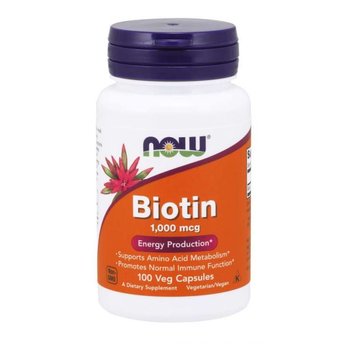 Biotin 1000 mcg 100 kaps. - NOW Foods NOW Foods