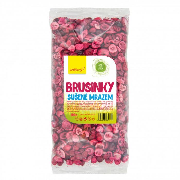 Brusinky lyofilizované 6 x 100 g - Wolfberry Wolfberry